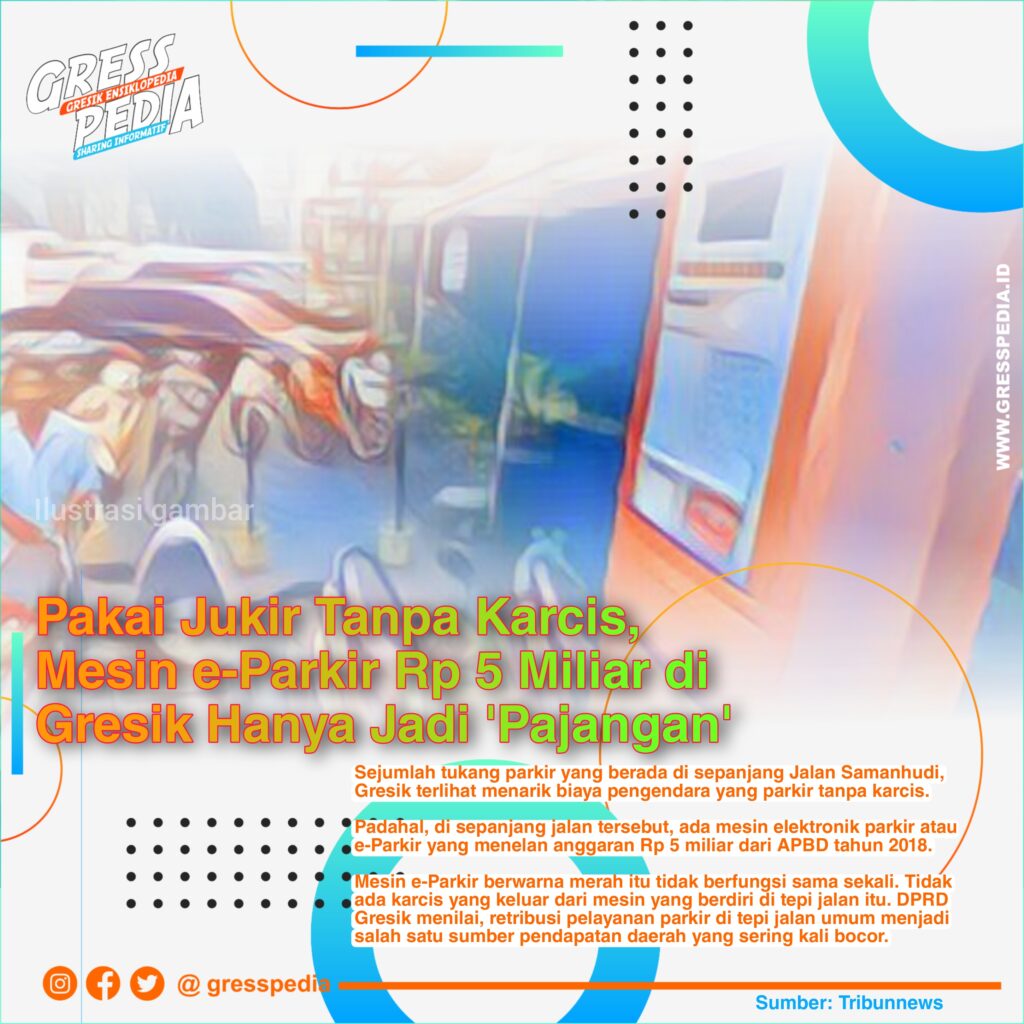 Pakai Jukir Tanpa Karcis, Mesin e-Parkir Rp 5 Miliar di Gresik Hanya Jadi 'Pajangan'