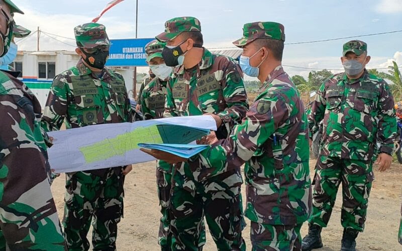 Pangdam V Brawijaya Tinjau Pembangunan Yonif 516/CY Driyorejo