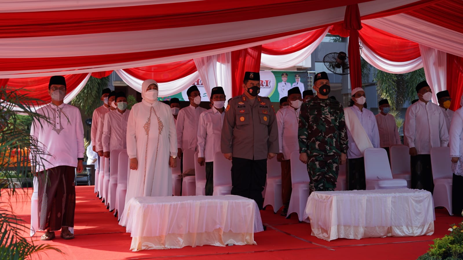 Kapolres Gresik Menghadiri Upacara Peringatan Hari Santri Nasional 2021