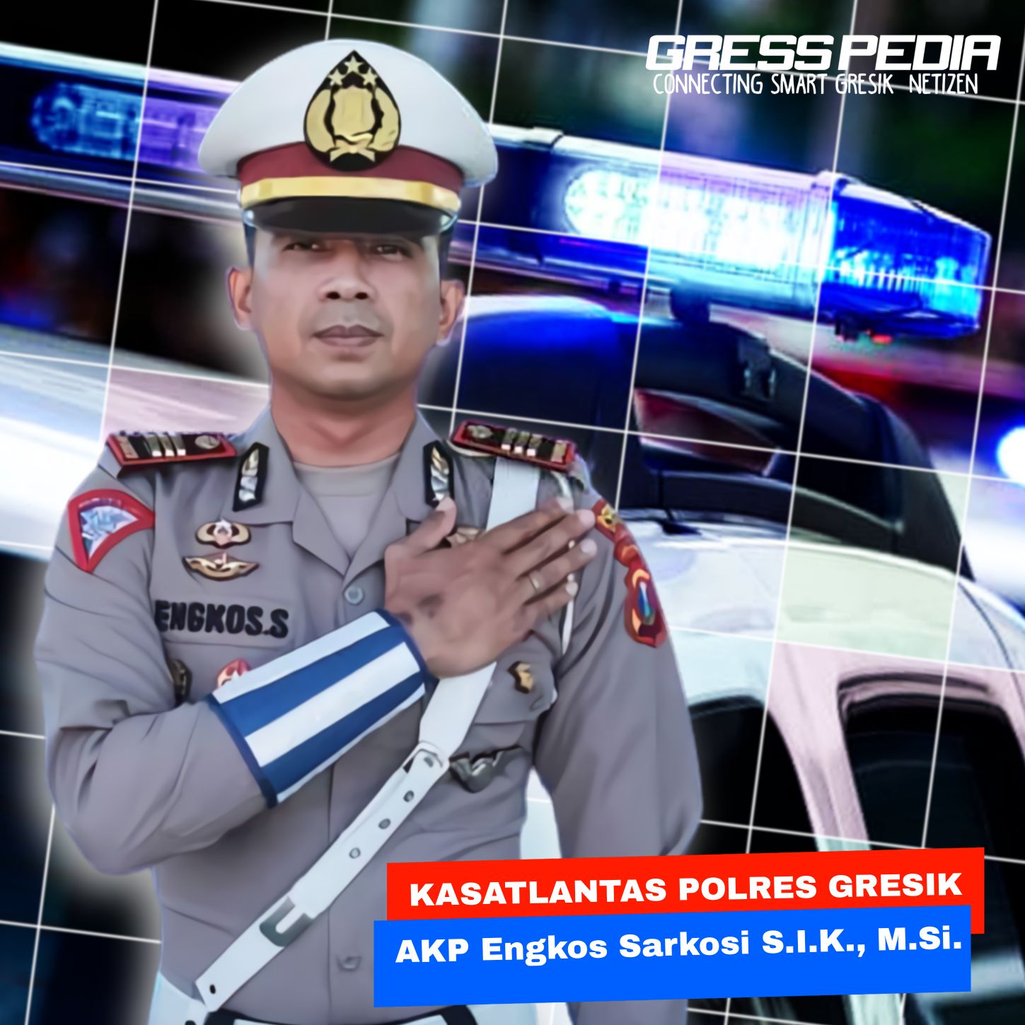 Mengenal Sosok Kasatlantas Polres Gresik AKP Engkos Sarkosi