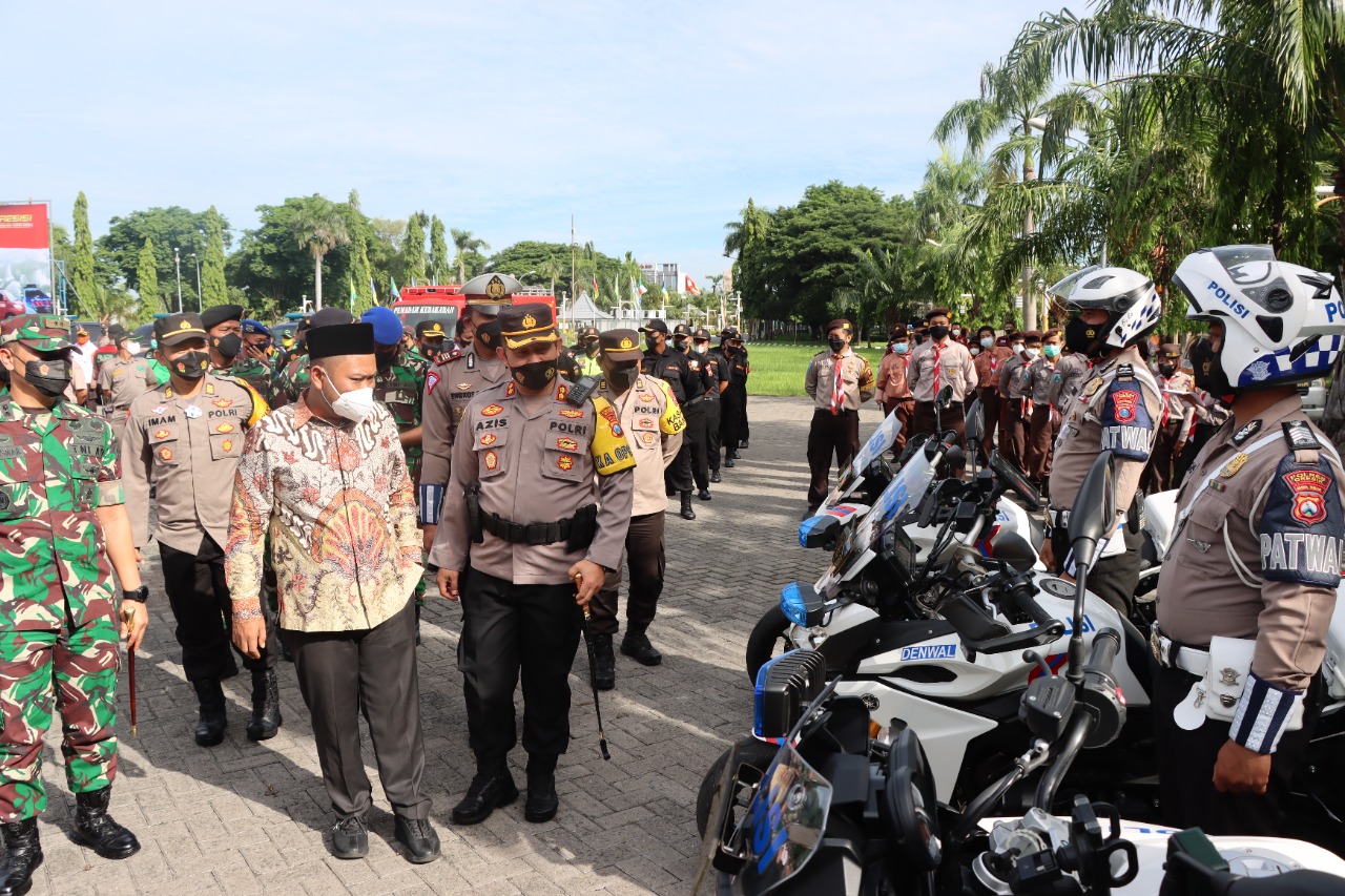 Forkopimda Gresik Gelar Apel Operasi Lilin Semeru 2021