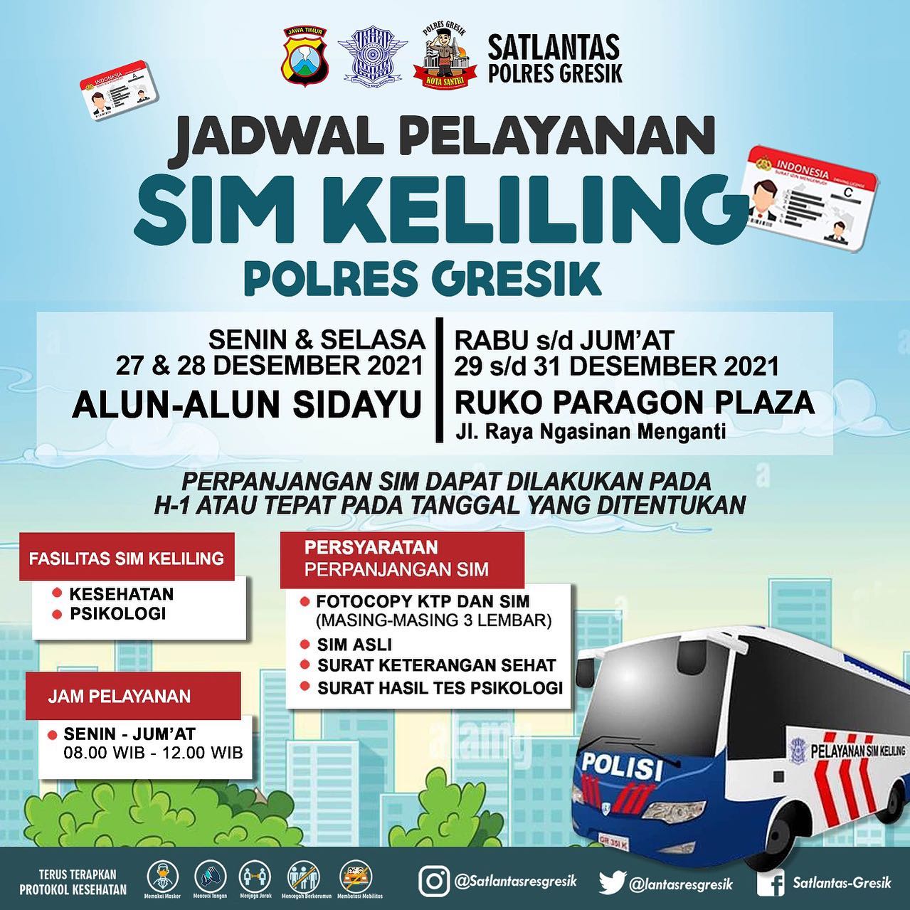 Jadwal Sim Keliling Gresik Akhir Tahun 2021