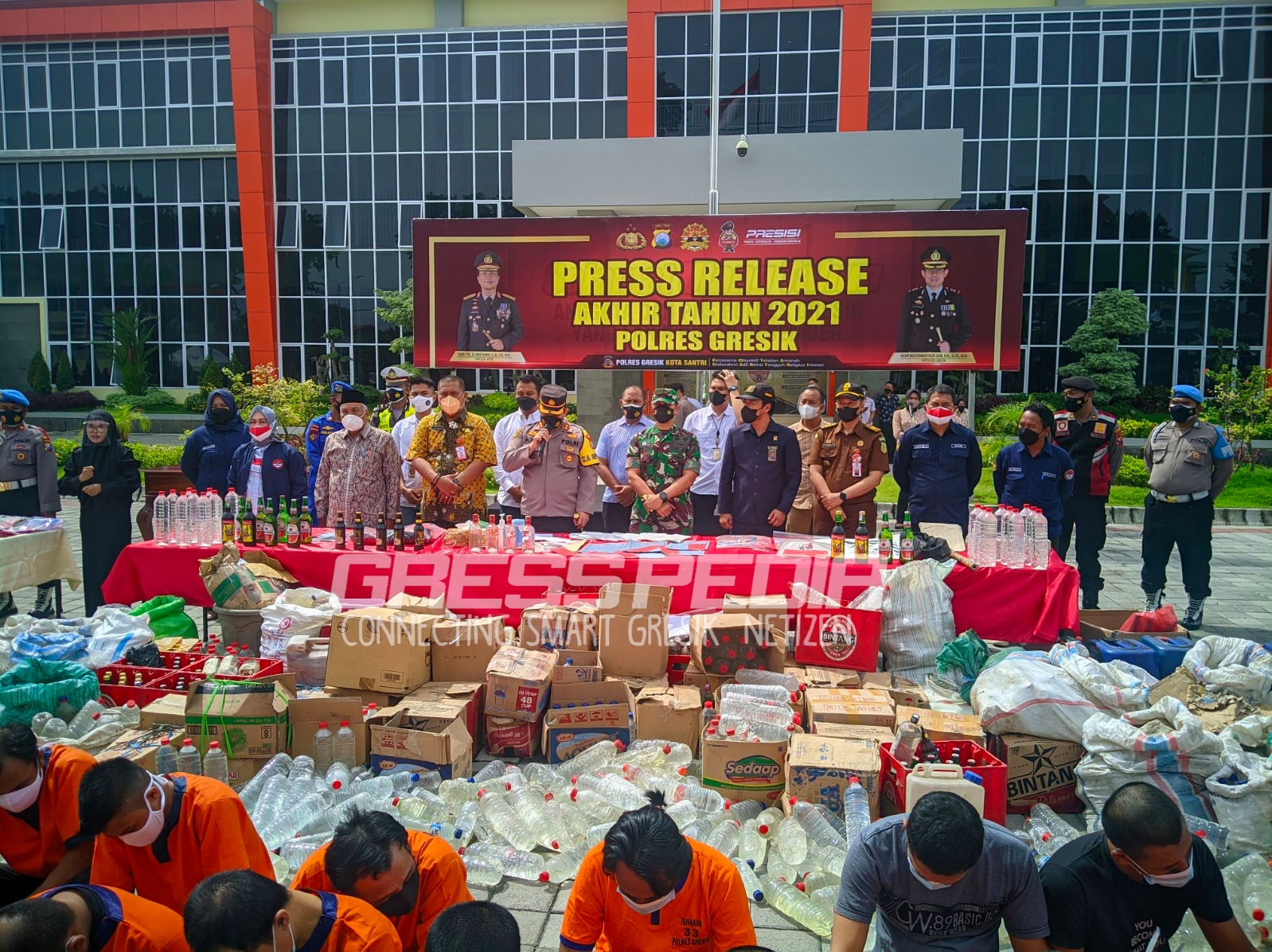 Sepanjang 2021 Polres Gresik Tumpas 994 Kasus Kejahatan