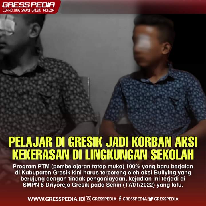 Pelajar di Gresik Jadi Korban Aksi Kekerasan di Lingkungan Sekolah