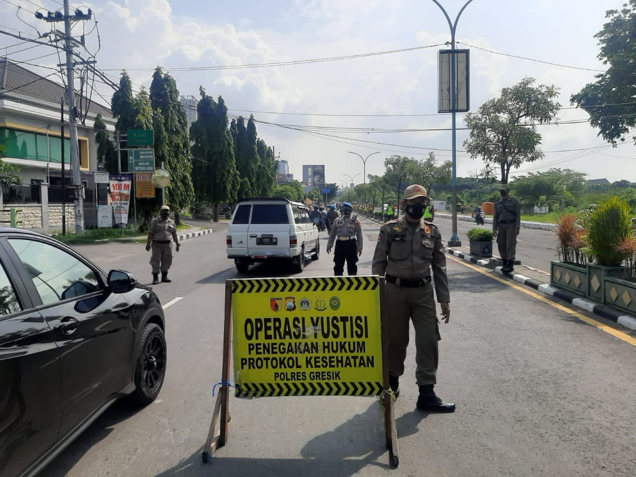Polres Gresik Terus Ingatkan Warga, Pentingnya Protokol Kesehatan