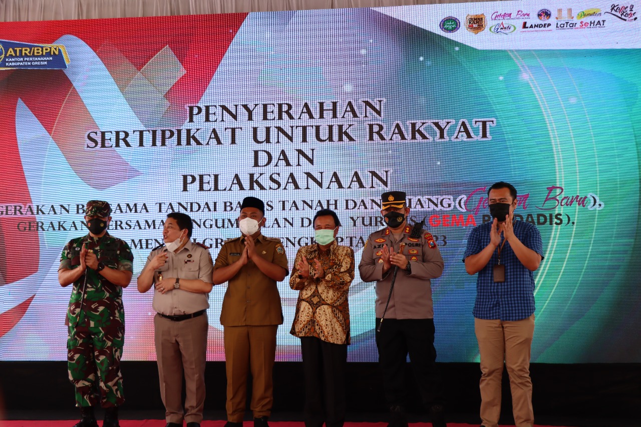 Bupati Gresik Raih Penghargaan Dari Menteri Agraria dan Tata Ruang/Kepala Badan Pertanahan Nasional RI