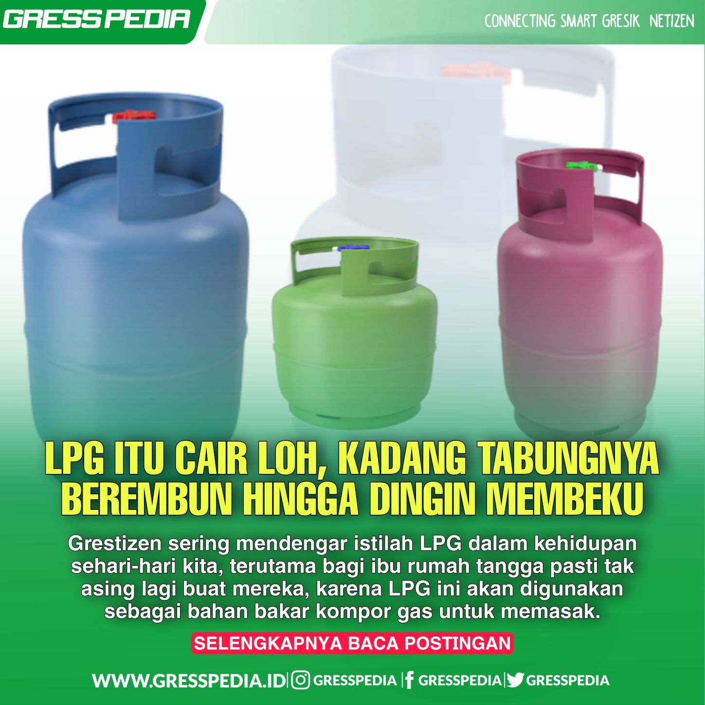 LPG itu Cair Loh, Kadang Tabungnya Berembun Hingga Membeku Seperti Es