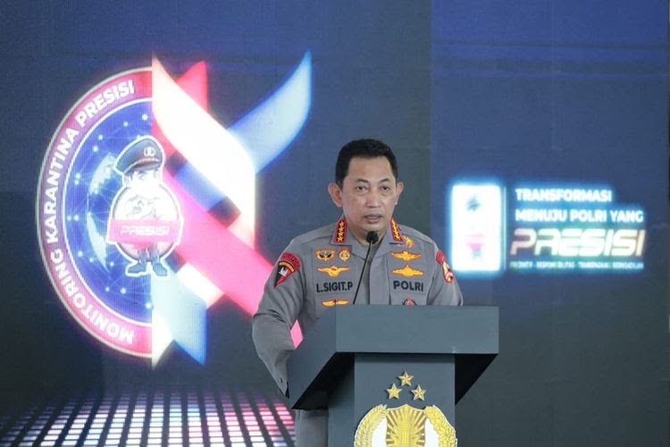 Kapolri Luncurkan Aplikasi Monitoring Karantina Presisi