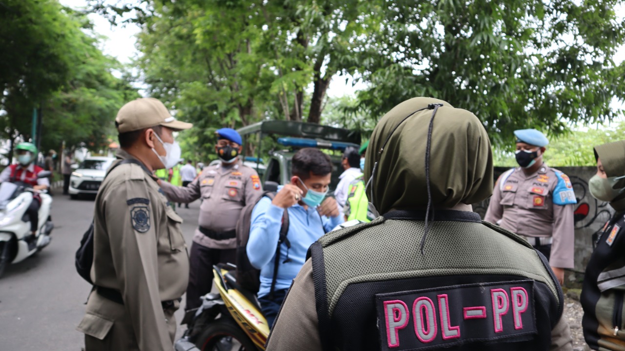 Polres Gresik Terus Lakukan Pendisplinan Prokes