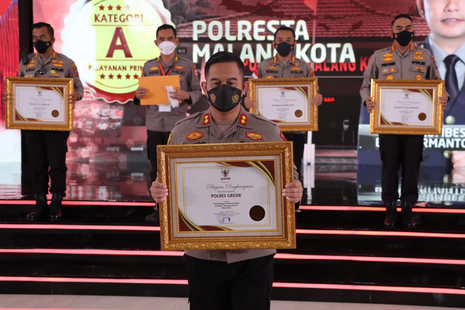 Polres Gresik Dapat Penghargaan dari Kementerian PAN-RB