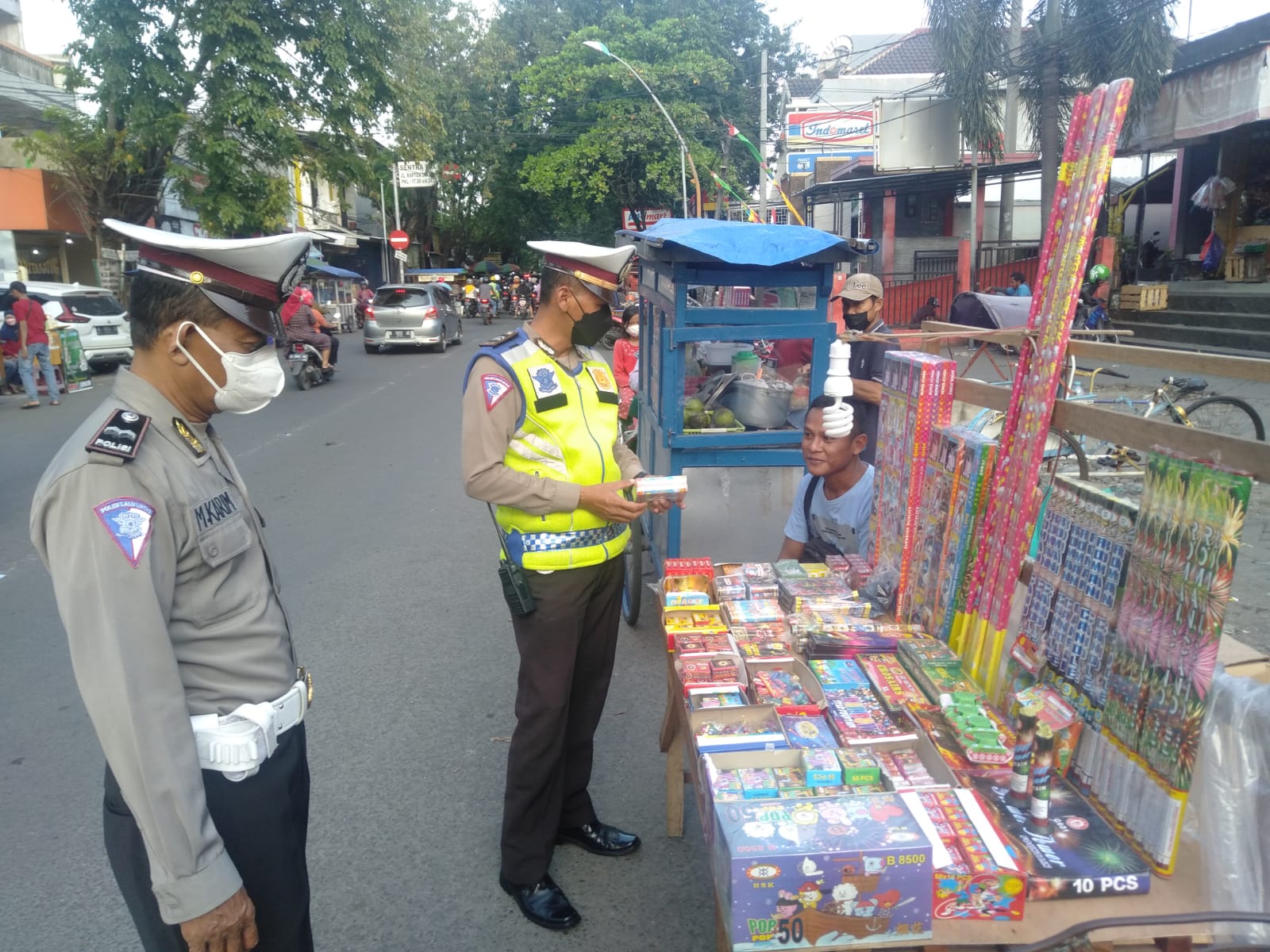 Ciptakan Kondisi Aman Bulan Ramadhan, Polres Gresik Razia Petasan