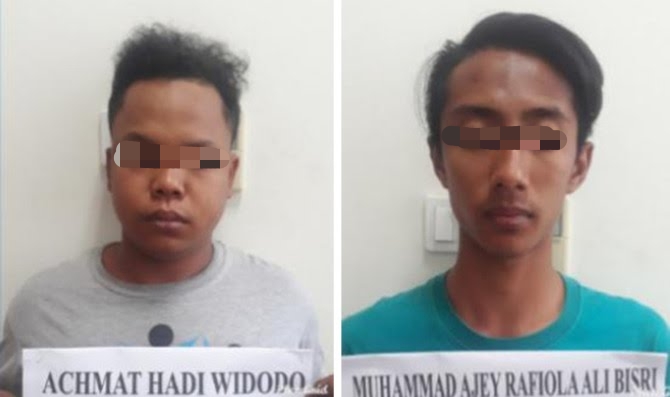 Dua Pemuda Lulusan SMP Asal Driyorejo di Bekuk Petugas Saat Transaksi Narkoba