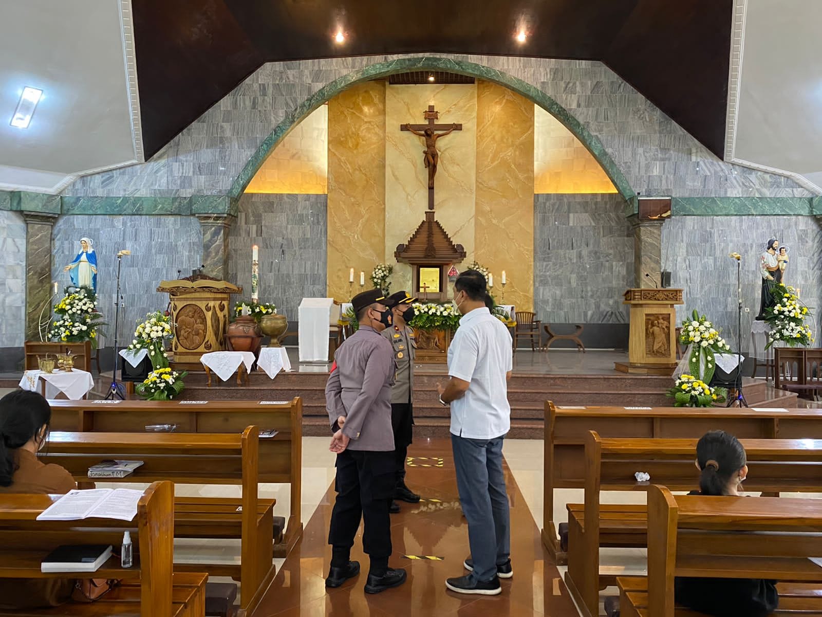 Pelaksanaan Ibadah Paskah di Gresik Berjalan Aman
