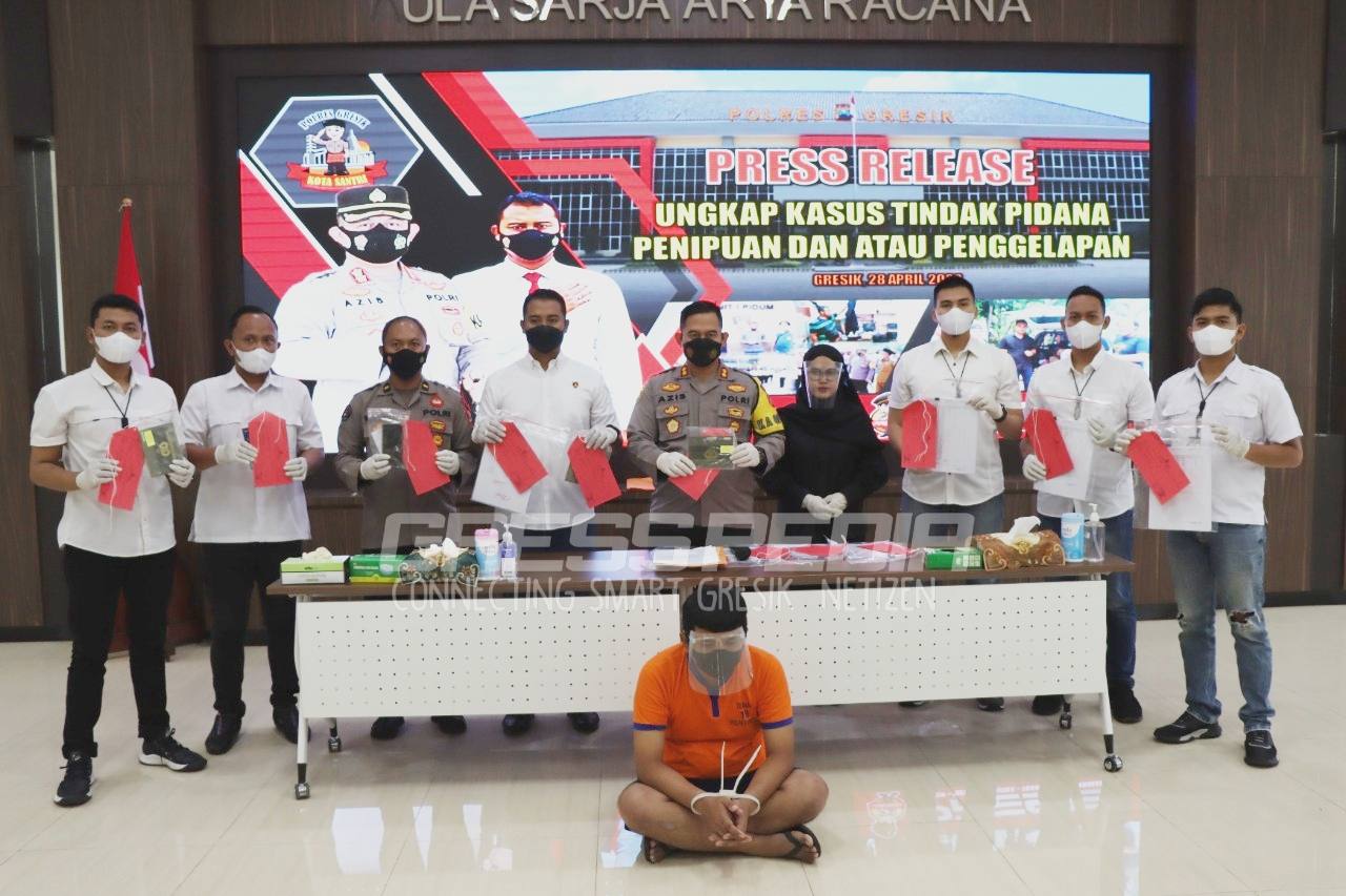 Gelapkan Uang Rp 2 Milliar, Penipu ini Diamankan Polres Gresik