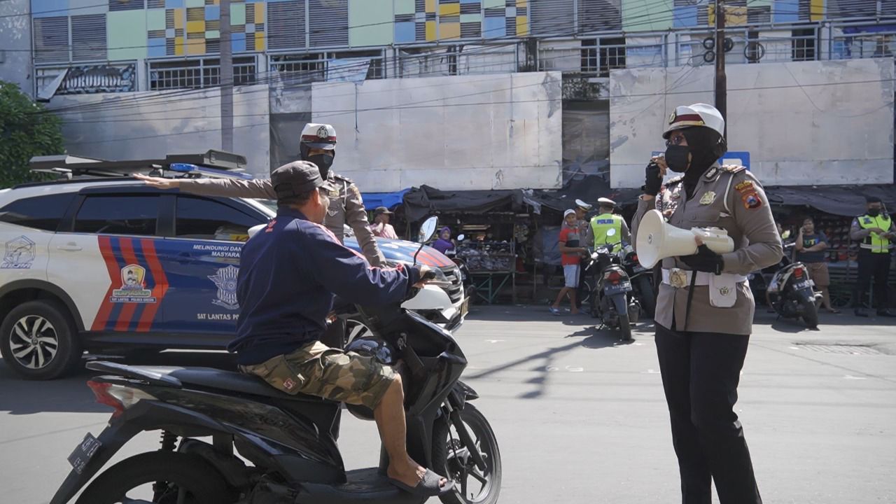Satlantas Polres Gresik Imbau Para Pelanggar Lalu Lintas