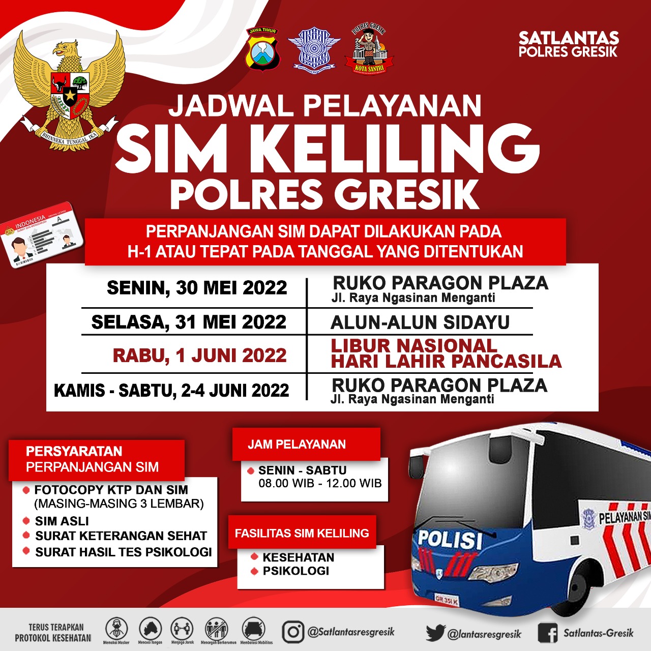 Jadwal Sim Keliling Gresik Akhir Mei 2022