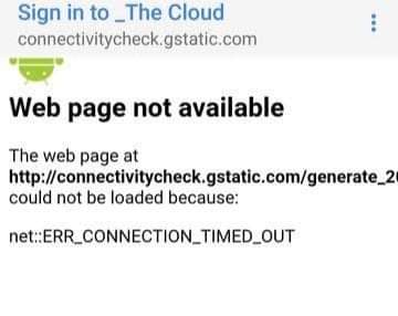 Mengatasi connectivitycheck.gstatic.com/generate_204 error