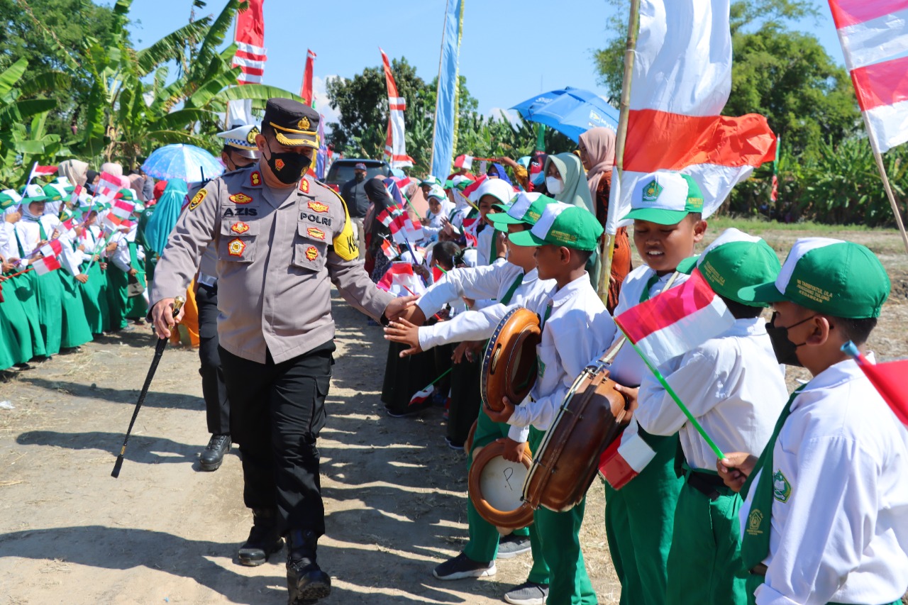 Kapolres Gresik Dampingi Kunjungan Kerja Kasad di Kabupaten Gresik