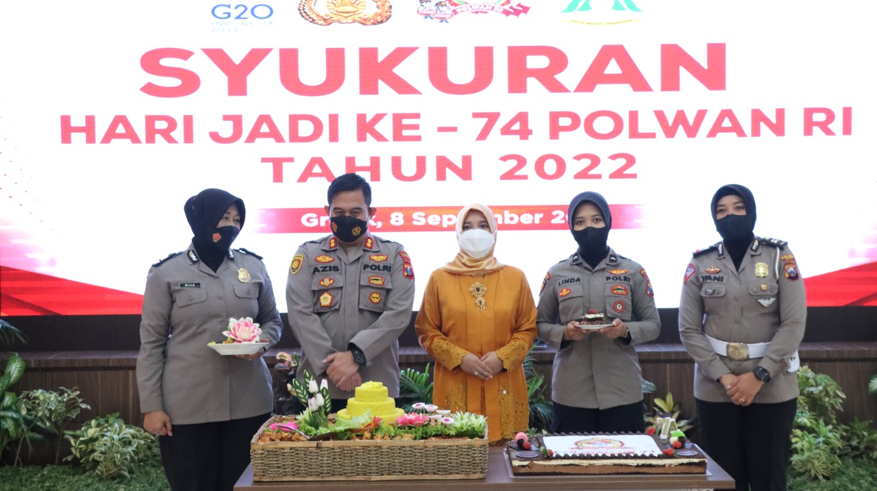 Polres Gresik Gelar Syukuran HUT Polwan ke-74