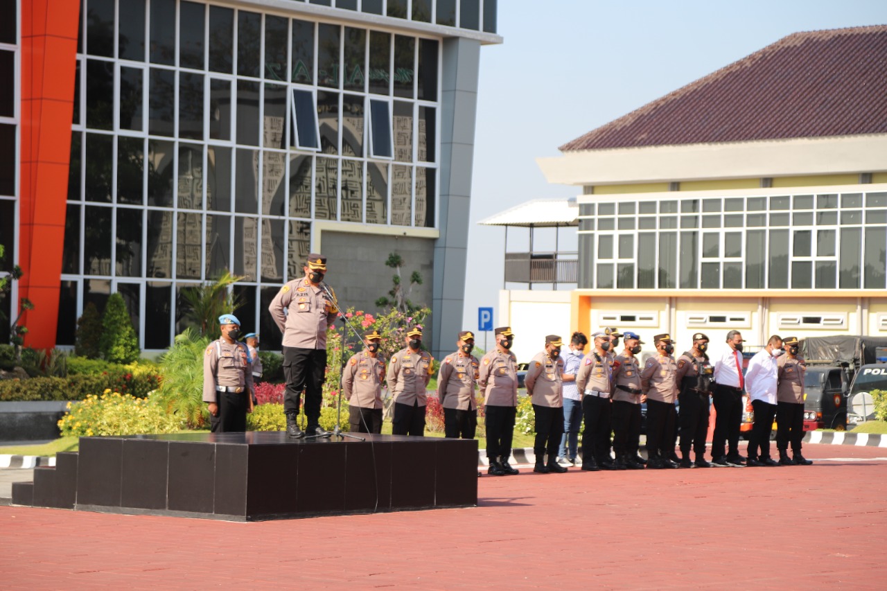 Pesan Kapolres Gresik, Apel Pagi sebagai Wujud Kedisiplinan