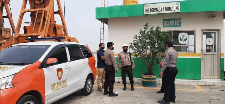 Patroli Harkamtibmas Sat Samapta Polres Gresik Kunjungi Objek Vital