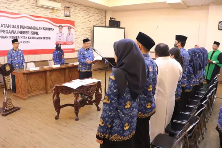 Pengambilan Sumpah Janji 26 PNS PKN STAN, Sekda Gresik Ingatkan Hal Ini