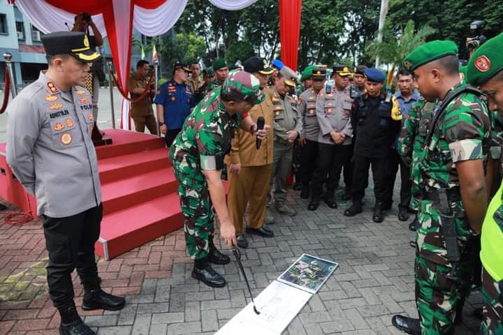 Pastikan Keamanan Kunjungan Wakil Presiden RI Ke Kabupaten Gresik, Forkopimda Gelar Apel Pasukan