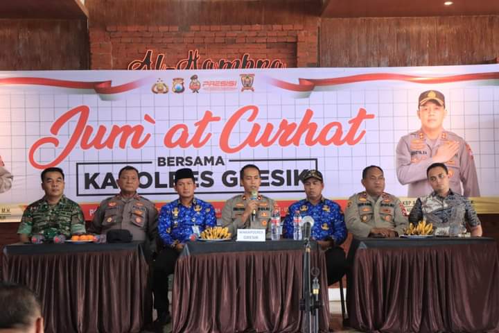 Jumat Curhat, Polres Gresik Tampung Aspirasi Masyarakat Duduksampeyan