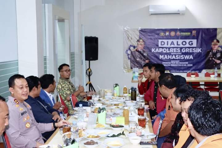 Kapolres Gresik Dialog Jaga Kamtibmas Bersama Mahasiswa