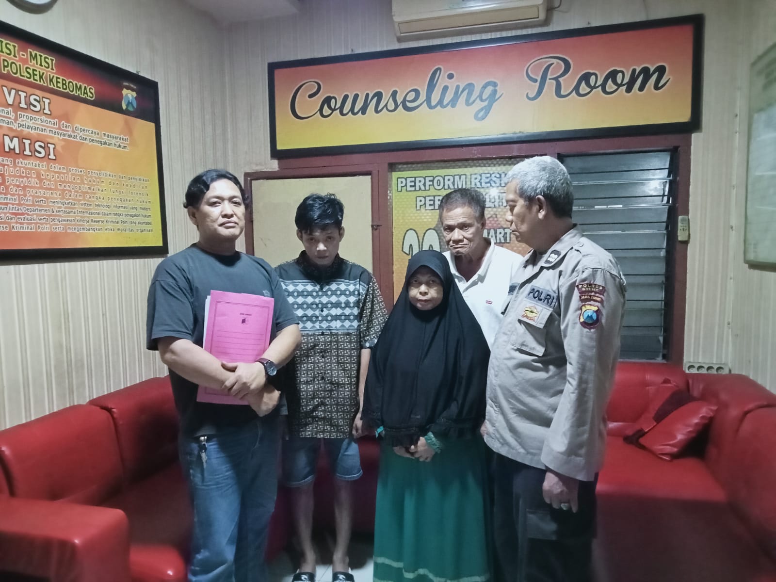 Polsek Kebomas Amankan Tiga Orang Maling Usai di Uber Warga