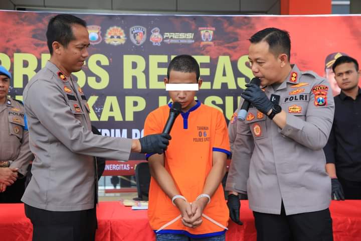 Polres Gresik Ringkus Maling Motor Beraksi di Perumahan