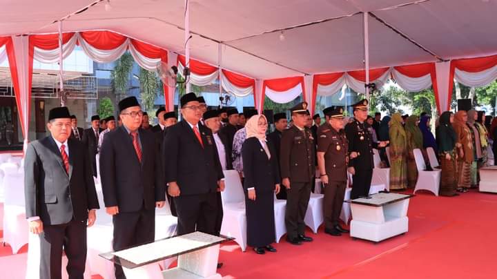 Kapolres Gresik Dampingi Bupati Upacara Kesaktian Pancasila 2023