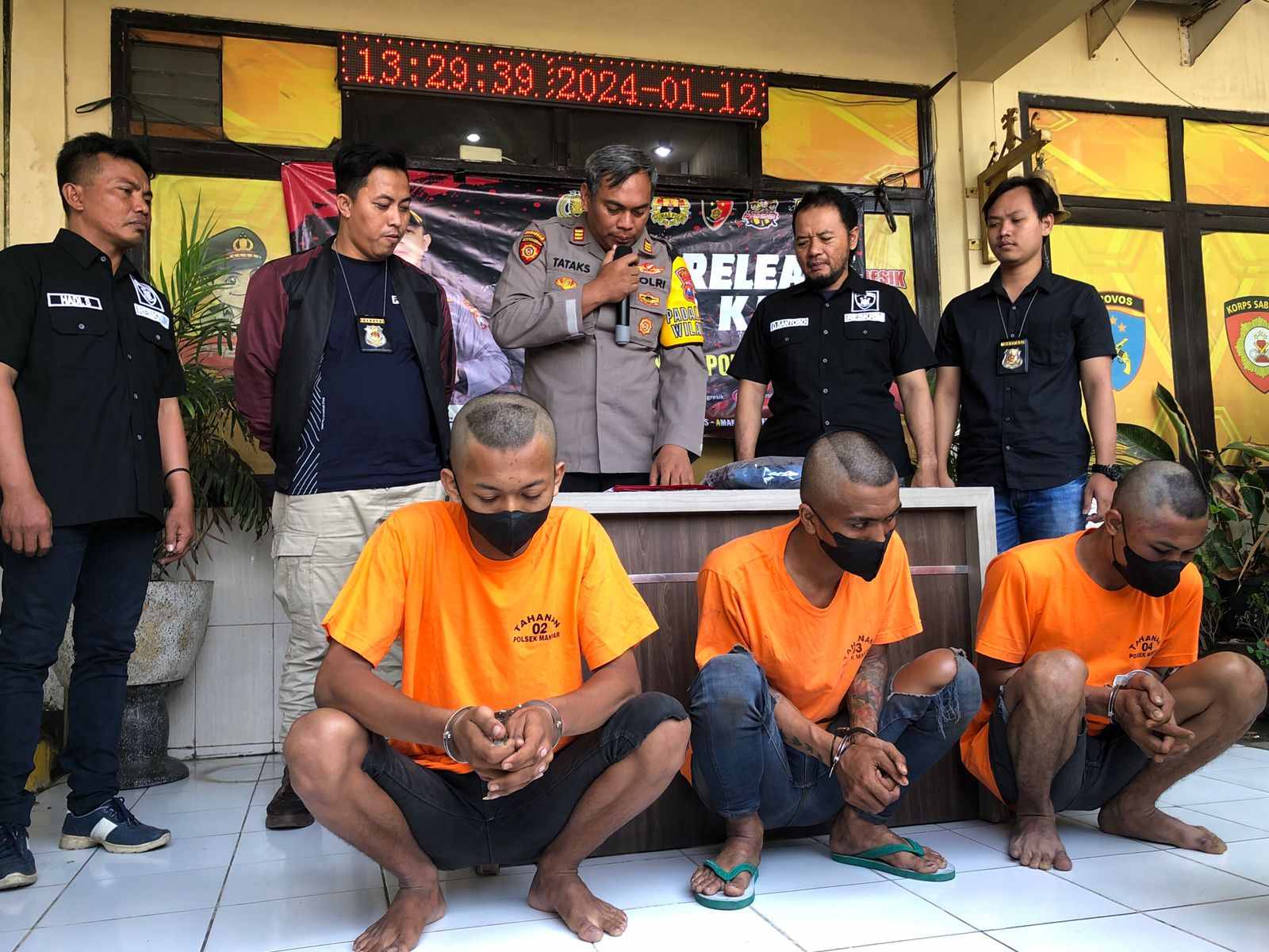 Polsek Manyar Ringkus Maling Motor 3 TKP, Tertangkap saat Main Judi Slot di Warkop Gresik