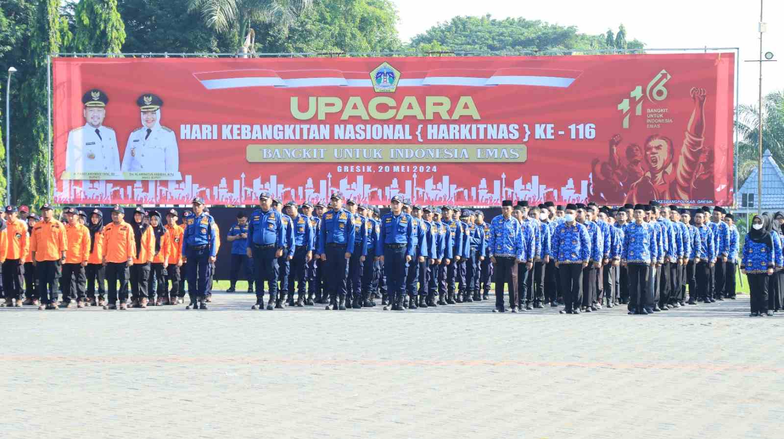 Kapolres Gresik Hadiri Upacara Peringatan Hari Kebangkitan Nasional ke-116