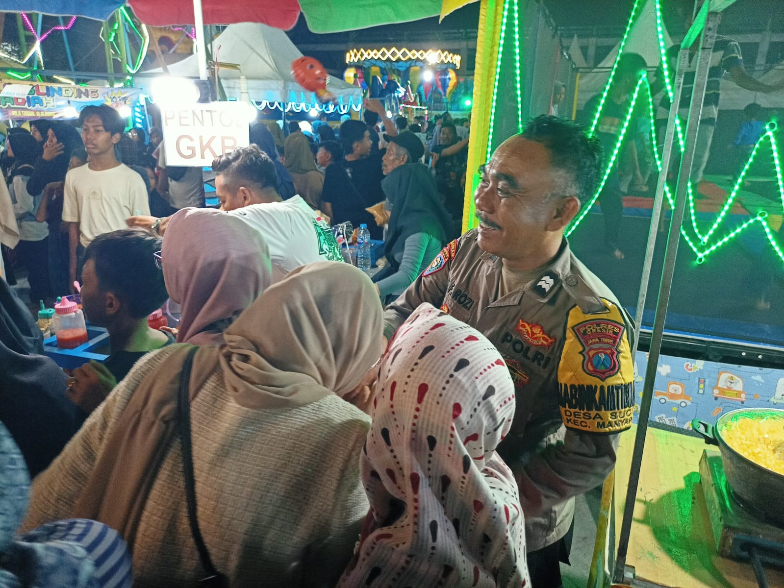 Layanan Prima ke Masyarakat, Polres Gresik Gelar Pengamanan Tradisi Rebo Wekasan di Desa Suci