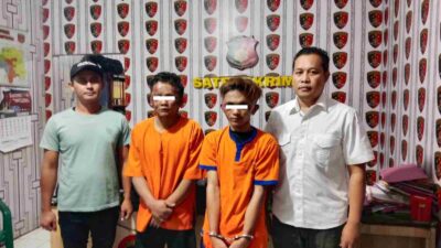 Polsek Duduksampeyan Ringkus Dua Maling Motor asal Bangkalan Bawa Kunci T hingga Linggis