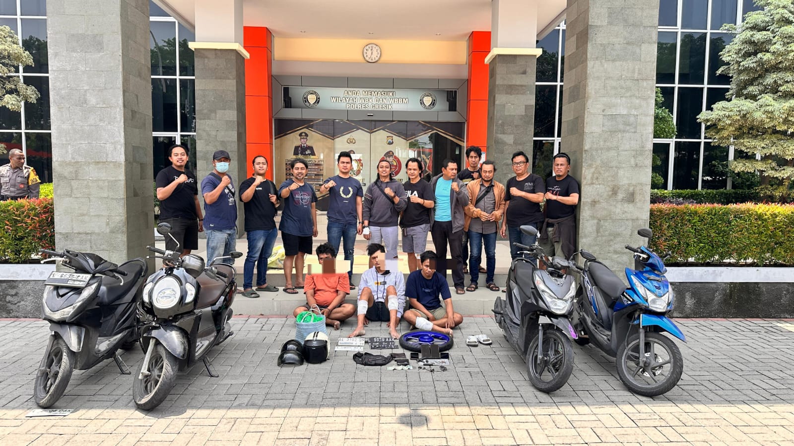 Baru dibentuk Kapolres Gresik yang Baru Tim Khusus 'Macan Giri', Dor Pelaku Curanmor di GKB