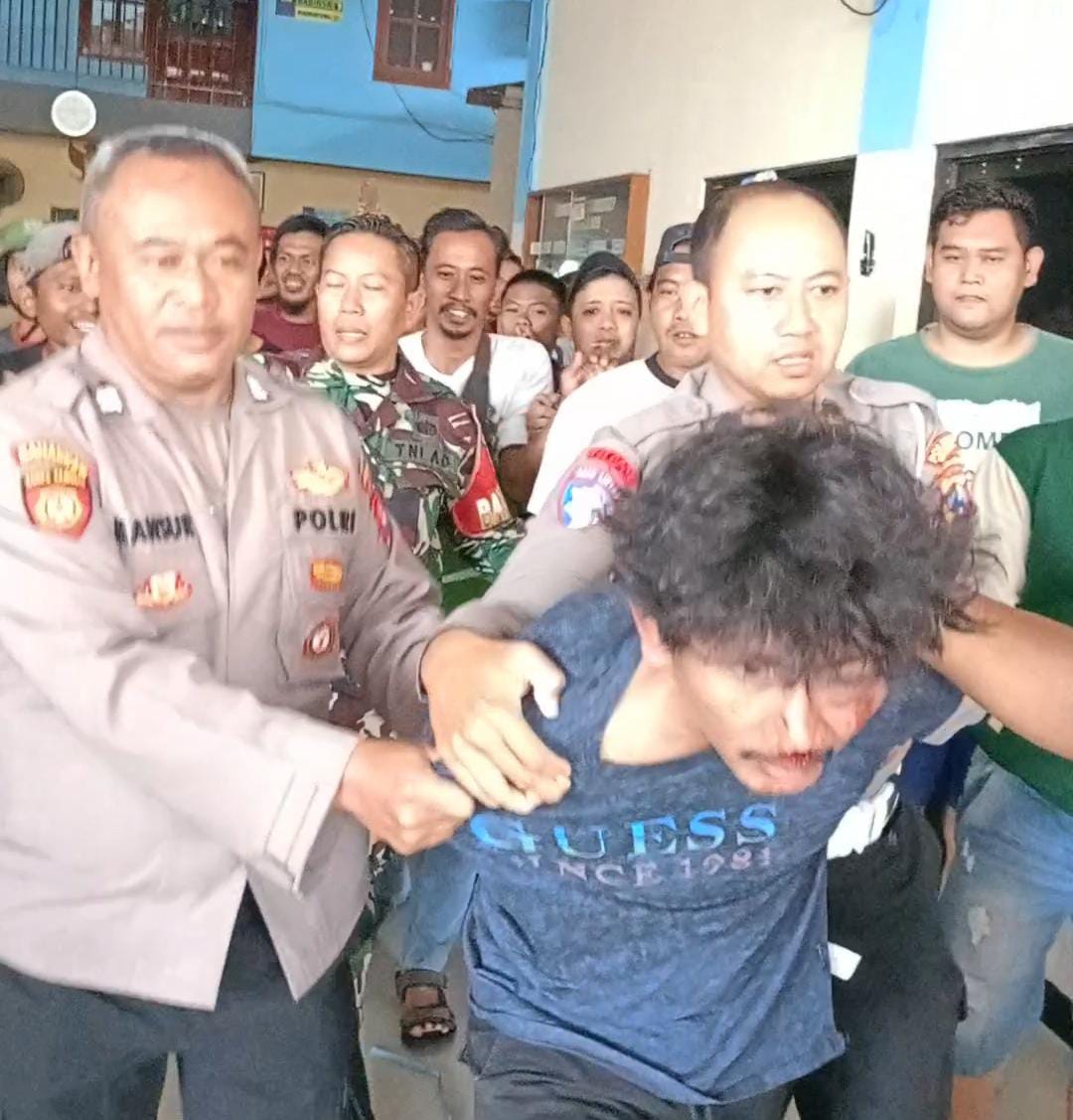 Polisi Amankan Pencuri Handphone Babak Belur Dihajar Warga Driyorejo Gresik