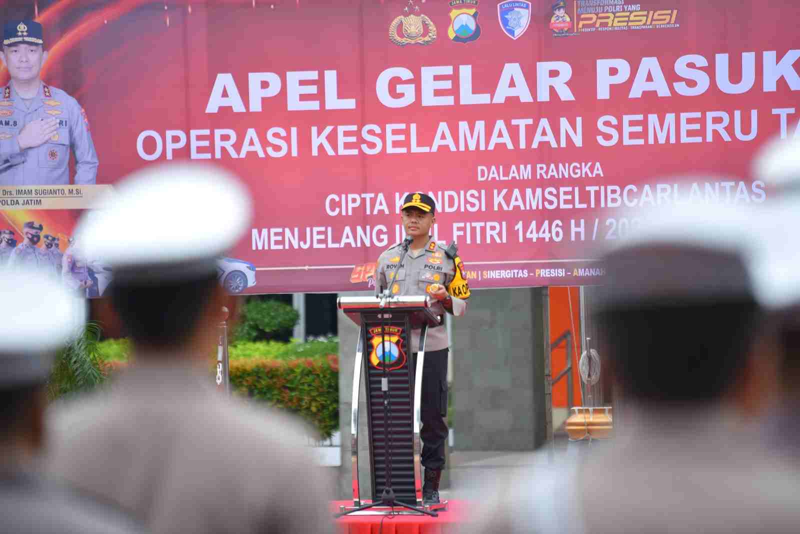 Polres Gresik Gelar Apel Operasi Keselamatan Semeru 2025
