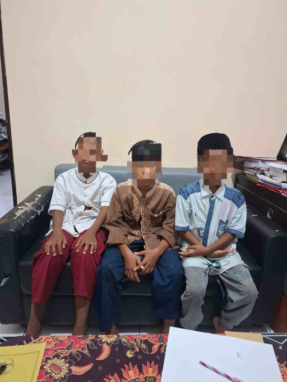 Tiga Bocah Pelaku Curanmor di Gresik Sudah Beraksi di Empat TKP Kini Diamankan Polisi