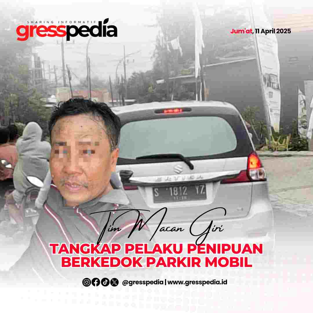 Tim Macan Giri Polres Gresik Tangkap Pelaku Modus Penipuan Berkedok Parkir Mobil