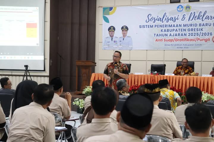 Pemkab Gresik Tegaskan Komitmen Tolak Suap, Gratifikasi, dan Pungli dalam Penerimaan Murid Baru