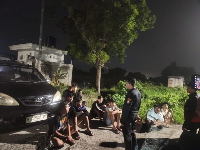 Polres Gresik Gagalkan Aksi Balap Liar di Betoyo Manyar, 12 Pemuda Diamankan