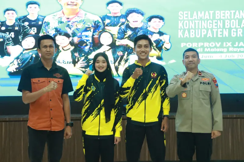 Polres Gresik Gelar Pelepasan Kontingen Voli Kabupaten Gresik bertanding di Porprov IX Jatim 2025
