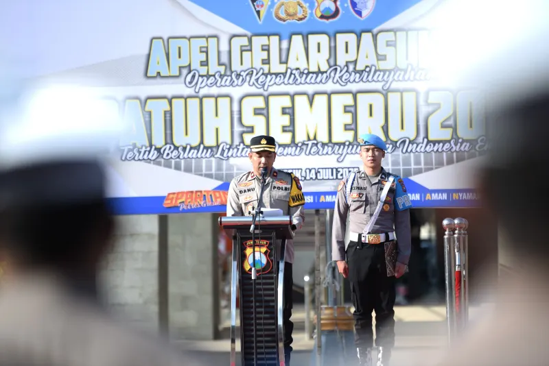 Polres Gresik Gelar Apel Pasukan Operasi Patuh Semeru 2025, Tanda Dimulainya Penertiban Berlalu Lintas