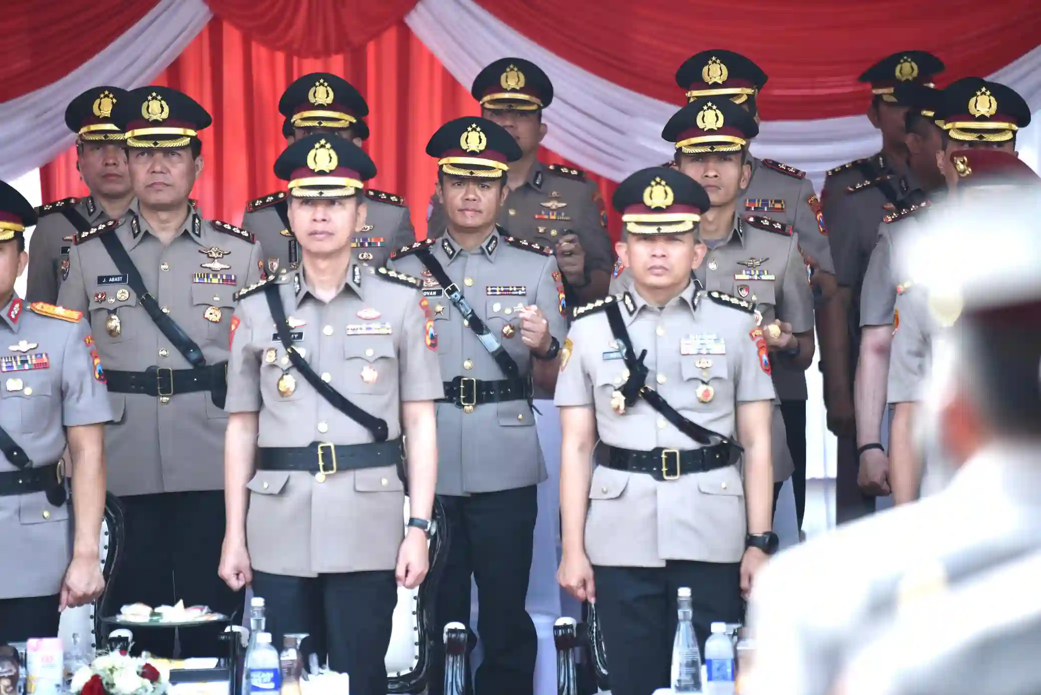 Kapolres Gresik Hadiri Upacara Hari Juang, Kapolri Pimpin Upacara di Surabaya dan Resmikan Patung M Jasin