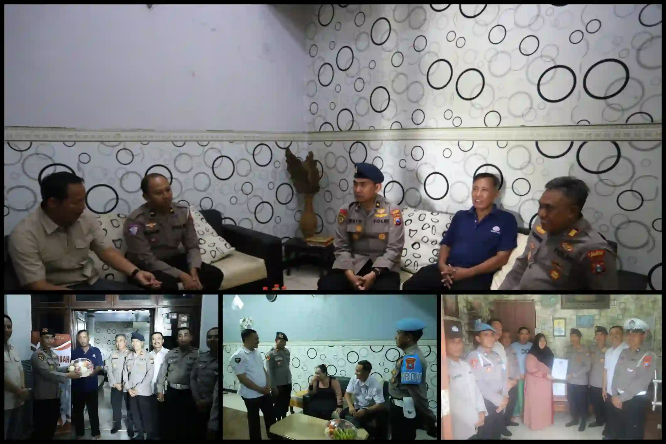 Jelang HUT ke-80 Brimob, Polres Gresik Bangun Kebersamaan Lewat Anjangsana ke Purnawirawan
