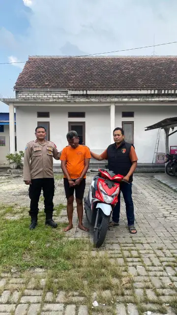 Tak Berkutik! Pelaku Curanmor Tetangga Korban Dibekuk Reskrim Polsek Duduksampeyan