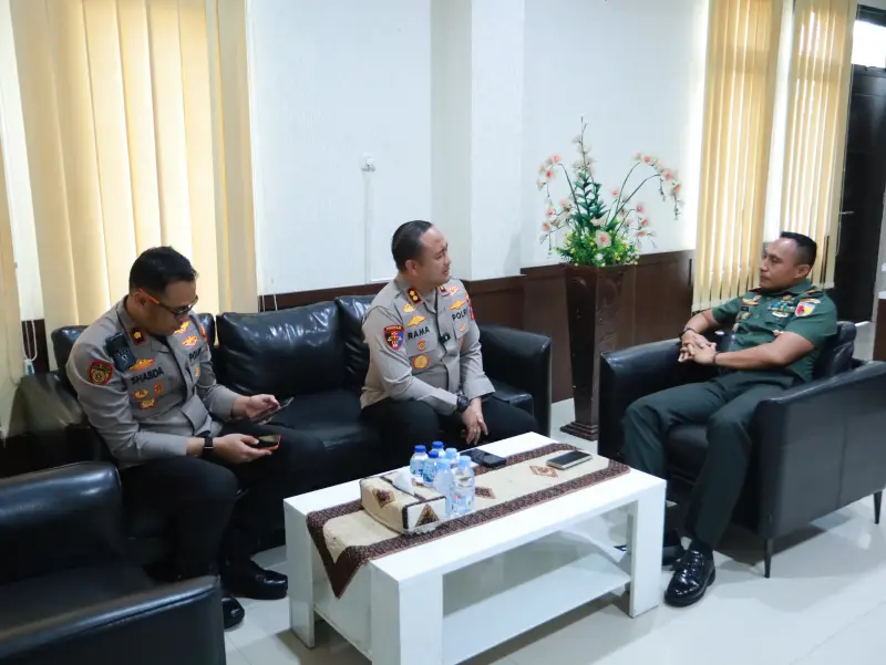 Kapolres Gresik Silaturahmi Dandim 0817, Perkuat Sinergitas TNI-Polri Jaga Kamtibmas