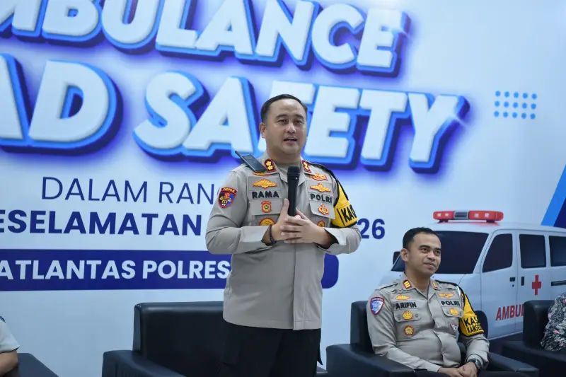 Operasi Keselamatan Semeru 2026, Polres Gresik Fokuskan Ambulance Road Safety